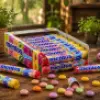 Mentos Rainbow Fruit Flavoured Chewing Gum & Candy Roll