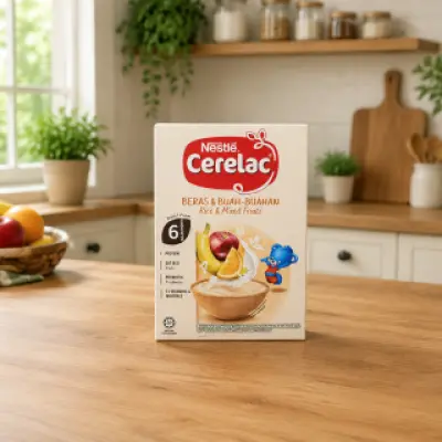 Nestlé Cerelac Rice & Mixed Fruits Baby Cereal – 6+ Months Infant Nutrition Food (Imported) 250gm