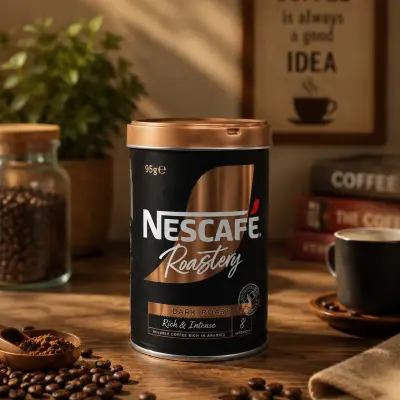 Nescafé Roastery Dark Roast Instant Coffee – Rich & Intense Blend (95g)