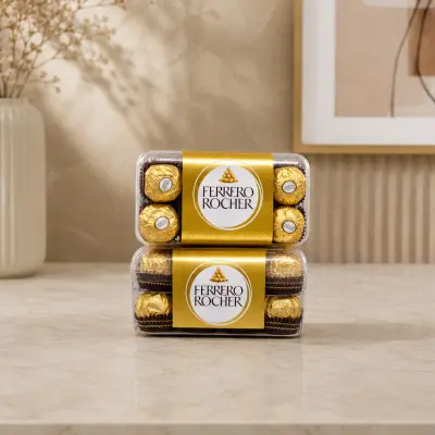 Ferrero Rocher Premium Chocolate Gift Box – Italy Import – 16 Pieces