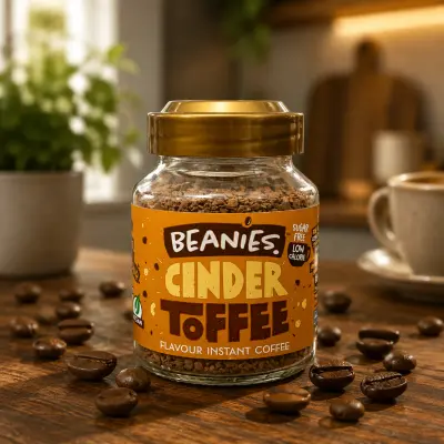 Beanies Cinder Toffee Flavour Instant Coffee Sugar Free (UK Origin)