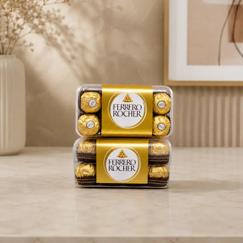 Ferrero Rocher Premium Chocolate Gift Box – Italy Import – 16 Pieces